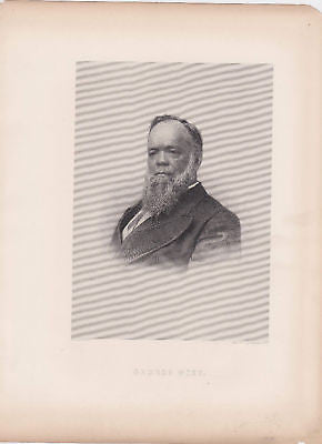 GEORGE WEST ANTIQUE ATLANTIC Co ENGRAVING PRINT - K-townConsignments