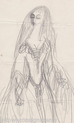 HAL GEORGE VINTAGE THEATRE COSTUME DESIGN SKETCHES - K-townConsignments