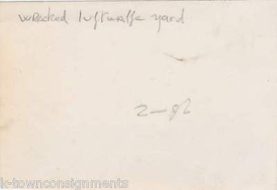 WWII LUFTWAFFE GERMAN MILITARY PLANES AIRCRAFT WRECKAGE YARD SNAPSHOT PHOTO - K-townConsignments