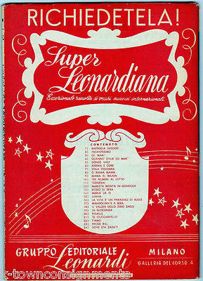 MISTER MARTIN SWING PARTY CHICAGO VINTAGE 1950s ITALIAN MOVIE SHEET MUSIC BOOK - K-townConsignments