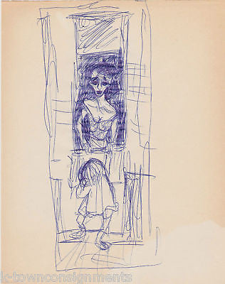 HAL GEORGE VINTAGE THEATRE COSTUME DESIGN SKETCHES - K-townConsignments