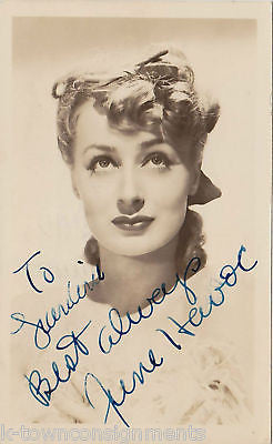 JUNE HAVOC MOVIE FILM ACTRESS AUTOGRAPH SIGNED PHOTO - K-townConsignments