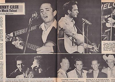 JOHNNY CASH HANK WILLIAMS Jr VINTAGE COUNTRY SONG ROUNDUP MUSIC MAGAZINE 1968 - K-townConsignments