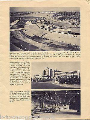 LA GUARDIA AIRPORT 1939-1964 VINTAGE 25th ANNIVERSARY NY NJ ILLUSTRATED BOOKLET - K-townConsignments
