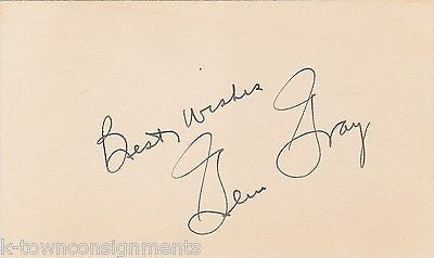 GLEN GRAY JAZZ SAXAPHONE BIG BAND MUSICIAN VINTAGE AUTOGRAPH SIGNATURE - K-townConsignments