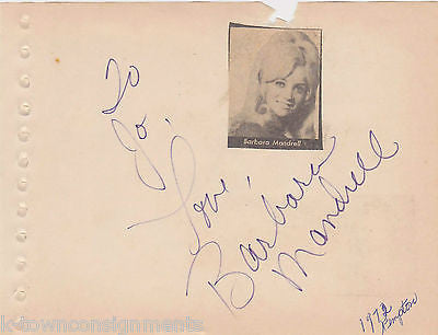 BARBARA MANDRELL COUNTRY MUSIC SINGER VINTAGE AUTOGRAPH SIGNATURE PAGE - K-townConsignments