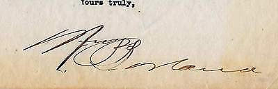 WILLIAM BORLAND MARYLAND CONGRESS VINTAGE AUTOGRAPH SIGNED STATIONERY LETTER - K-townConsignments