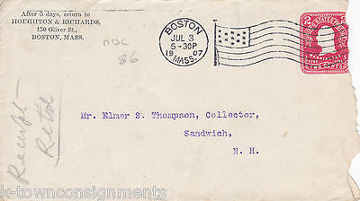 BOHLERS STYRIAN STEEL BOSTON MA ANTIQUE GRAPHIC ADVERTISING STATIONERY 1907 - K-townConsignments