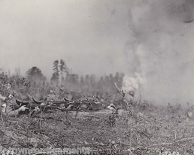 FIRING PRACTICE 27th DIVISION FORT McCLELLAN VINTAGE WWII MILITARY FILE PHOTO - K-townConsignments