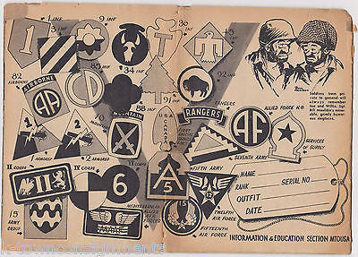 MISSION ACCOMPLISHED AFRICA SICILY ITALY WWII MILITARY SOLDIERS PHOTO BOOKLET - K-townConsignments