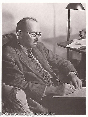 Stephen Vincent Benet American Poet Vintage Portrait Gallery Poster Photo Print - K-townConsignments