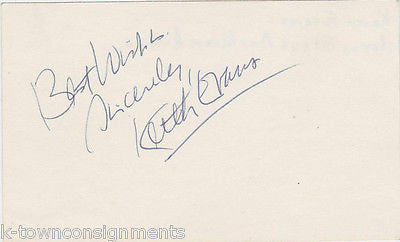 KEITH EVANS STAGE & MOVIE ACTOR VINTAGE AUTOGRAPH SIGNED CARD - K-townConsignments
