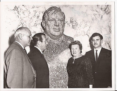 MARIE LA GUARDIA PRESS PHOTO FIORELLO LA GUARDIA MEMORIAL VINTAGE 1960S NEW YORK - K-townConsignments