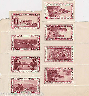 MEXICO QUERETARO IXTACCIHUATL MUSEO NACIONAL VINTAGE GRAPHIC POSTAGE STAMPS - K-townConsignments