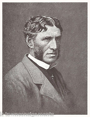 Matthew Arnold English Poet Critic Vintage Portrait Gallery Poster Sketch Print - K-townConsignments