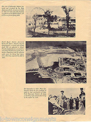 LA GUARDIA AIRPORT 1939-1964 VINTAGE 25th ANNIVERSARY NY NJ ILLUSTRATED BOOKLET - K-townConsignments