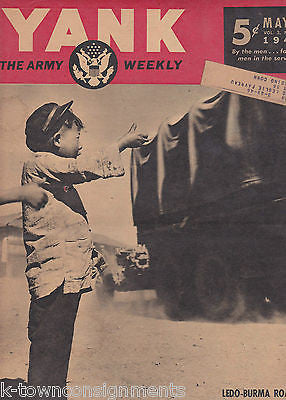 YANK MAGAZINE WWII ILLUSTRATED NEWS BOB KRELL BARBARA BATES PIN-UP MAY 4 1944 - K-townConsignments