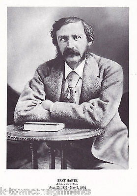 Bret Harte American Writer Author Vintage Portrait Gallery Poster Photo Print - K-townConsignments