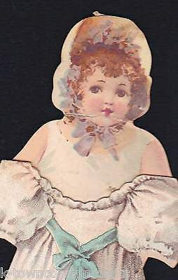 LULU BROWN ALA HAWELL 1800s STAGE ACTRESS VICTORIA DIECUT PAPER DOLL ADVERTISING - K-townConsignments