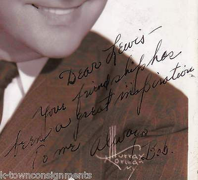 BOB HART EARLY BIG BAND MUSICIAN VINTAGE AUTOGRAPH SIGNED MURRAY KORMAN NY PHOTO - K-townConsignments