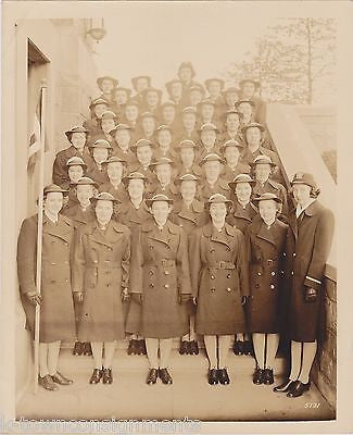 HUNTER COLLEGE BRONX NY WAVES WOMEN IN UNIFORM VINTAGE WWII IDed MILITARY PHOTO - K-townConsignments