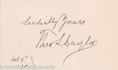 THEODORE CUYLER PRESBYTERIAN MINISTER AUTHOR VINTAGE AUTOGRAPH SIGNATURE - K-townConsignments