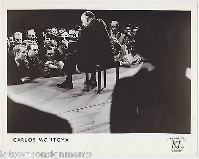 CARLOS MONTOYA FAMEDH FLAMENCO MUSICIAN GUITARIST VINTAGE STUDIO PROMO PHOTO - K-townConsignments