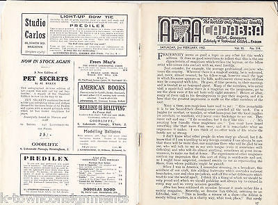 ABRACADABRA VINTAGE MAGICIAN MAGIC CARD TRICKS ABRA CADABRA MAGAZINES 1950s - K-townConsignments