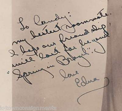 EDNA SPRING IN BRAZIL ACTRESS AUTOGRAPH SIGNED PHOTO - K-townConsignments