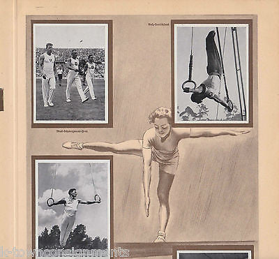 ERNA BURGER ALOIS HUDEC GYMANSTICS OLYMPICS 1936 PHOTO CARDS POSTER PRINT - K-townConsignments