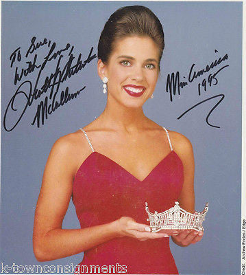 HEATHER WHITESTONE DEAF MISS AMERICA 1995 VINTAGE AUTOGRAPH SIGNED PHOTO PRINT - K-townConsignments