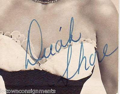 DINAH SHORE TONY MARTIN SHOW ACTRESS SINGER AUTOGRAPH SIGNED PROMO PHOTO - K-townConsignments