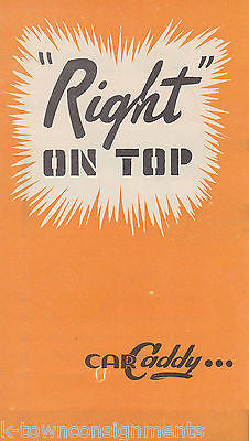CAR CADDY ROOF PACK RIGHT ON TOP VINTAGE GRAPHIC SALES AD FLYER - K-townConsignments