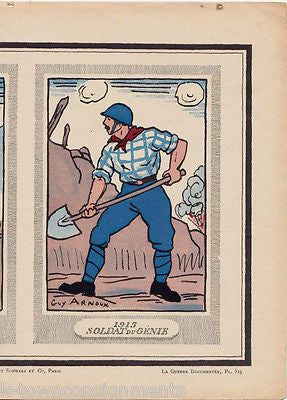 GUY ARNOUX FRENCH MILITARY GRAPHIC ART POSTER PRINT 319 - K-townConsignments