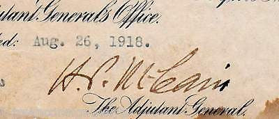 HENRY PINCKNEY McCAIN BATTLE OF MANILA PHILIPPINES GENERAL AUTOGRAPH SIGNATURE - K-townConsignments