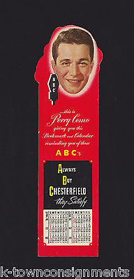 PERRY COMO JO STAFFORD SINGERS VINTAGE NBC CHESTERFIELD CIGARETTES ADVERTISING - K-townConsignments