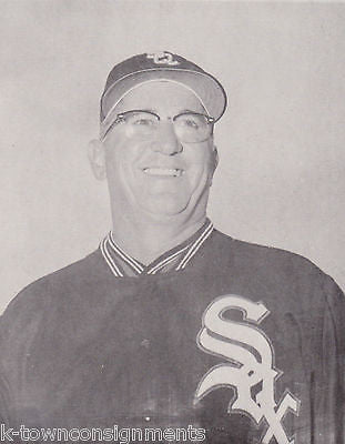 MANAGER AL LOPEZ CHICAGO WHITE SOX MLB BASEBALL VINTAGE 1960s PHOTO CARD PRINT - K-townConsignments
