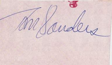 TOM SANDERS BASKETBALL VINTAGE AUTOGRAPH SIGNATURE - K-townConsignments