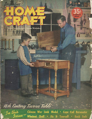 POPULAR HOME CRAFT VINTAGE AD MAGAZINE 1944 - K-townConsignments