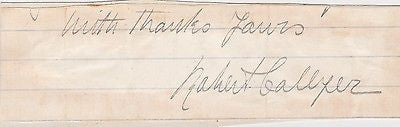 ROBERT COLLYER ANTI-SLAVERY CHURCH CLERGY TRIED OF HERESY AUTOGRAPH SIGNATURE - K-townConsignments