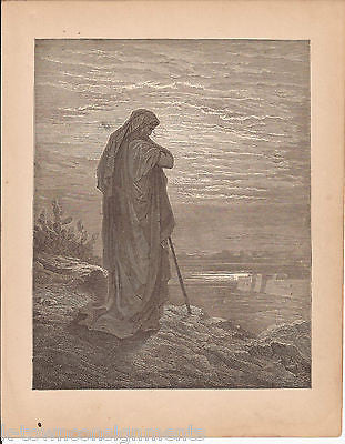 Amos The Prophet 1870 Antique Bible Engraving Print Amos I - K-townConsignments