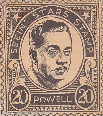 LEE POWELL MOVIE ACTOR VINTAGE SEEIN STARS STAMP GRAPHIC PROMO CLIPPING - K-townConsignments