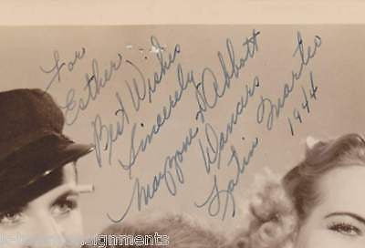 MAZZONE & ABBOTT LATIN DANCERS AUTOGRAPH SIGNED PHOTO - K-townConsignments