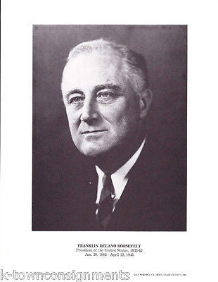 Franklin D. Roosevelt United States of America President Vintage Photo Print - K-townConsignments