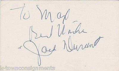 JACK DURANT ENTERTAINER COMEDIAN VINTAGE AUTOGRAPH SIGNED CARD - K-townConsignments