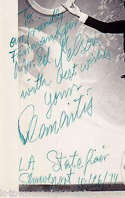 THE CLEMENTIS BICYCLE CIRCUS ACROBATS ORIGINAL AUTOGRAPH SIGNED STAGE PHOTO - K-townConsignments