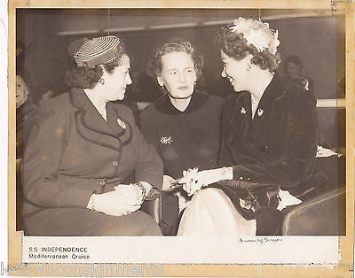 FREDERICA OF HANOVER QUEEN OF GREECE VINTAGE SS INDEPENDENCE CRUISE SHIP PHOTO - K-townConsignments