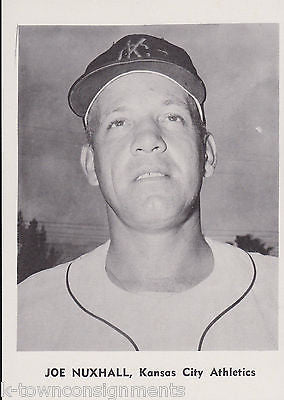 JOE NUXHALL KANSAS CITY ROYALS MLB BASEBALL VINTAGE 1960s PHOTO CARD PRINT - K-townConsignments