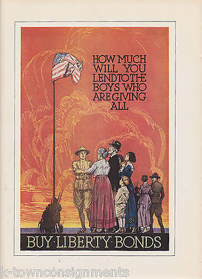 HOMEFRONT AMERICAN FLAG THANKSGIVING VINTAGE WWI GRAPHIC ART POSTER PRINT - K-townConsignments