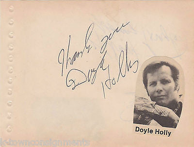 HARRY & BILL COMPTON DOYLE HOLLY MUSIC SINGERS VINTAGE AUTOGRAPH SIGNATURES - K-townConsignments